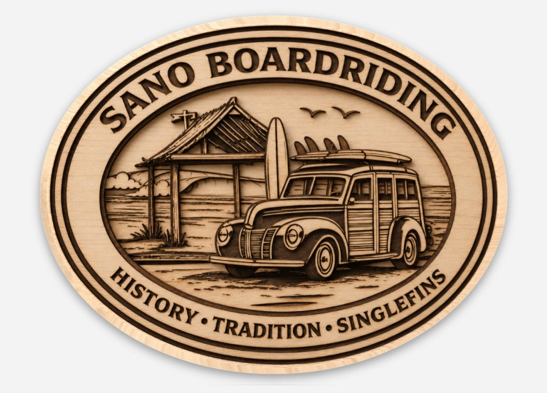 Vintage  SanO Die cut sticker
Size: 3″ × 2.3″